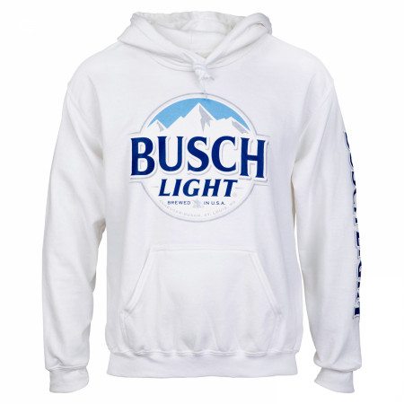 Busch Light Beer Logo White Colorway Hoodie
